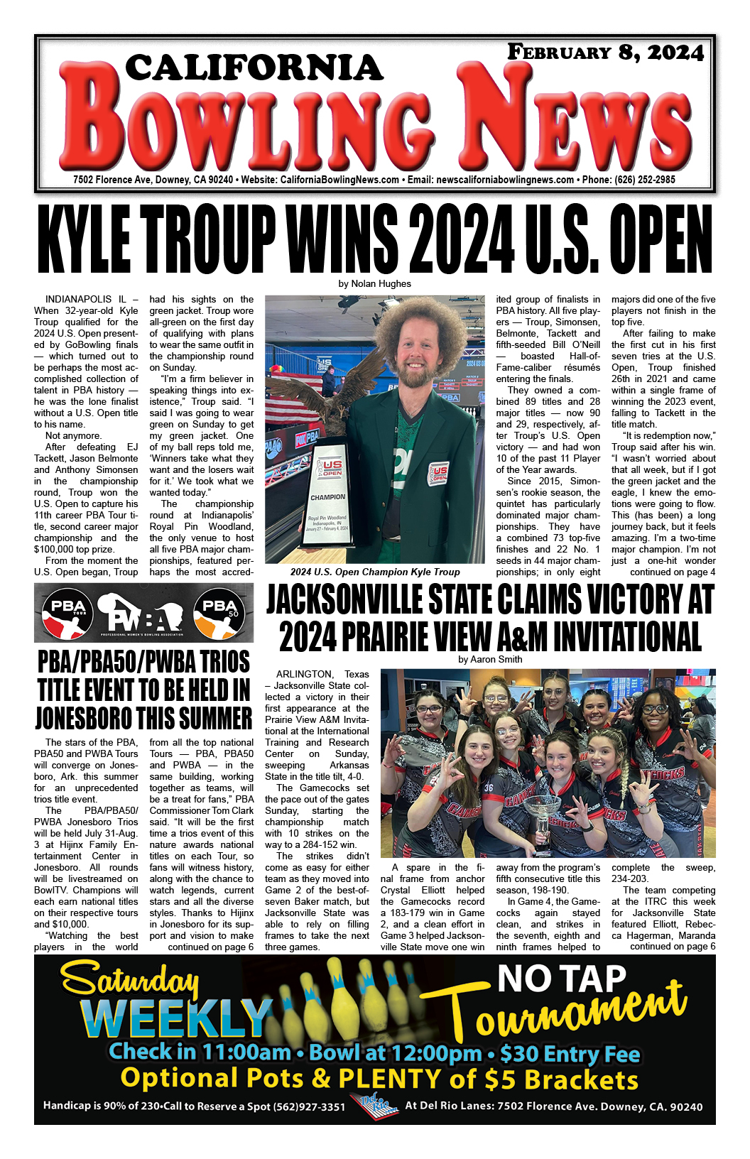 2024 California Bowling News